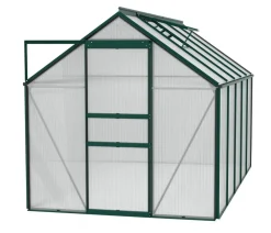 Vitavia Gewächshäuser - Gewächshaus Pollux 6200 HKP, ca. B195/H197/T321 cm Dunkelgrün