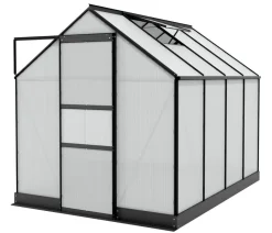Vitavia Gewächshäuser > Gewächshaus Pontos 5000 HKP 4 mm, inkl. Stahlfundamentrahmen, ca. B195/H207/T261 cm
