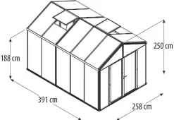 Vitavia Gewächshäuser > Gewächshaus Poseidon 10000, HKP