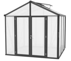 Vitavia Gewächshäuser - Gewächshaus Poseidon 6200 HKP, ca. B258/H250/T242 cm Schwarz