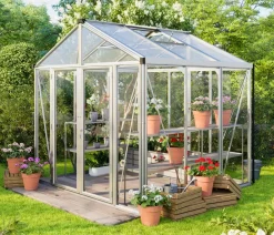Vitavia Gewächshäuser > Gewächshaus Poseidon 6200 ESG/HKP, ca. B258/H250/T242 cm