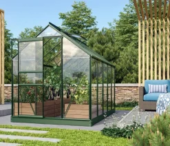Vitavia Gewächshäuser - Gewächshaus Primus 6200, ESG Dunkelgrün