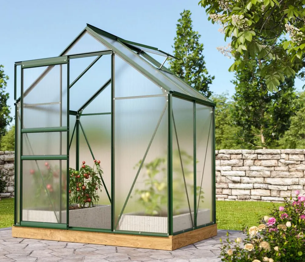 Vitavia Gewächshäuser - Gewächshaus Primus 2500, HKP Dunkelgrün