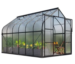 Vitavia Gewächshäuser > Gewächshaus Saturn 9900 HKP, inkl. Stahlfundamentrahmen, ca. B264/H255/T383 cm