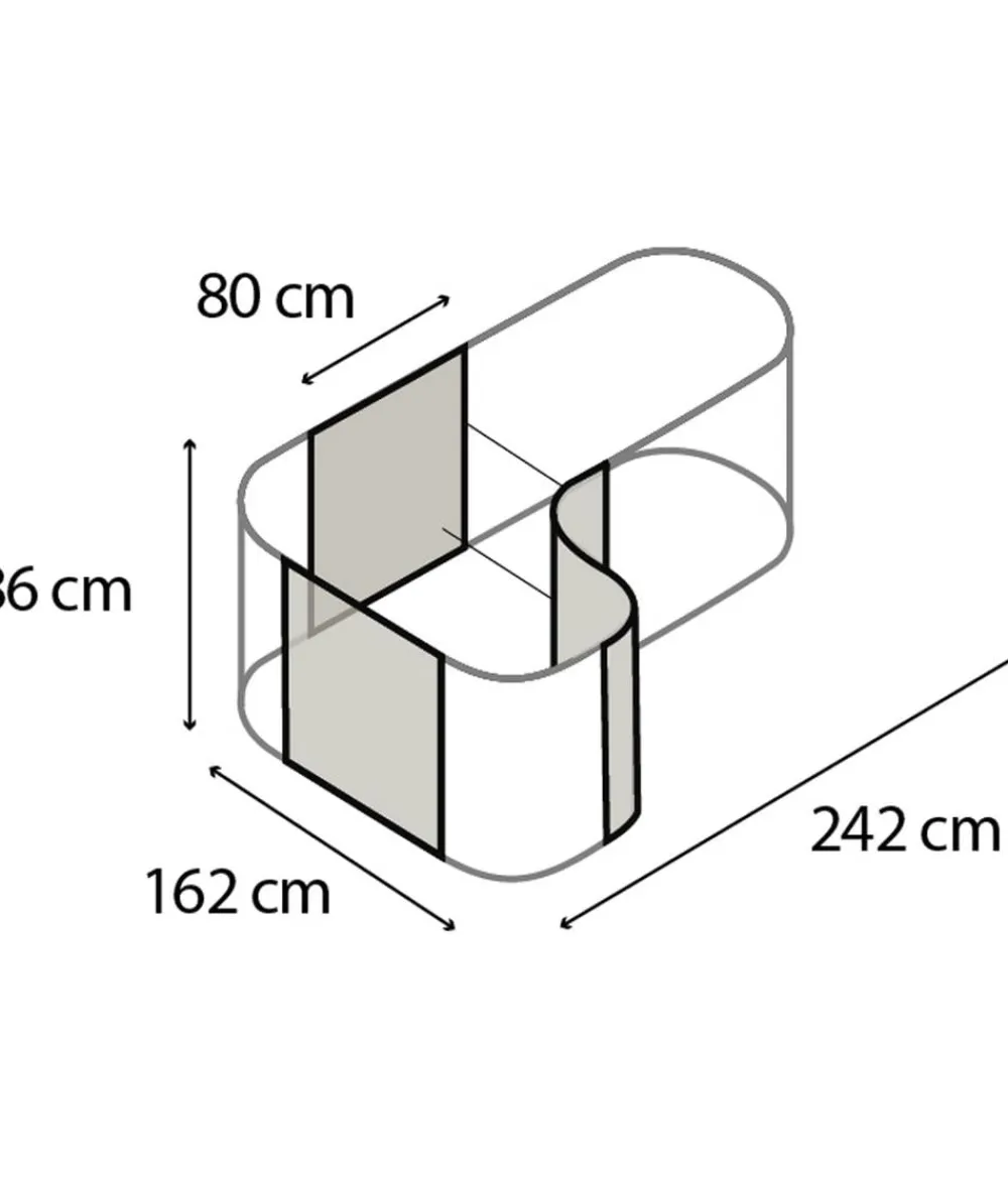 Vitavia Hochbeete & Frühbeete > Kurvenerweiterung Faunus