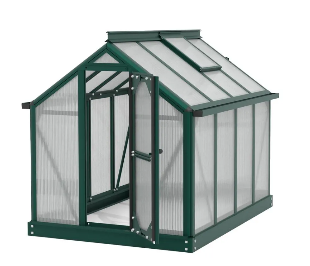 Vitavia Gewächshäuser - Minigewächshaus Merlin, ca. B80/H106,50/T111 cm Dunkelgrün