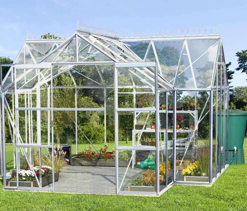 Vitavia Gewächshäuser > Orangerie Minerva ESG, inkl. Stahlfundamentrahmen, ca. B383/H254/T383 cm
