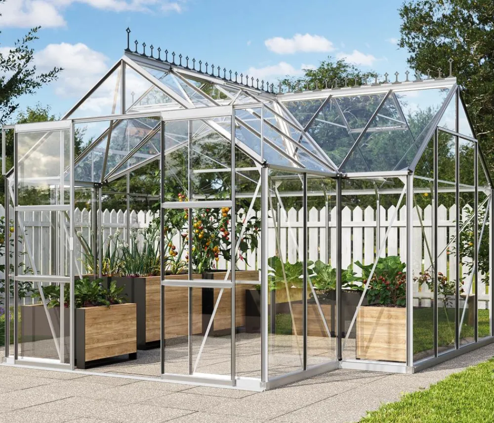 Vitavia Gewächshäuser > Orangerie Minerva ESG, inkl. Stahlfundamentrahmen, ca. B383/H254/T383 cm