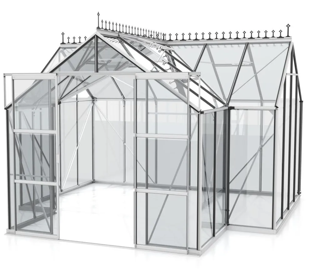 Vitavia Gewächshäuser > Orangerie Minerva ESG, inkl. Stahlfundamentrahmen, ca. B383/H254/T383 cm