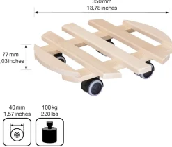 Wagner Rolluntersetzer > Multi-Pflanzenroller rund, Ø 35 cm