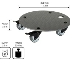 Wagner Rolluntersetzer - Multi Roller, ca. Ø29/H7,5 cm Anthrazit
