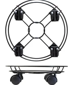Wagner Rolluntersetzer - Pflanzenroller Draht, Ø 30 cm, Schwarz