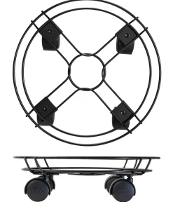 Wagner Rolluntersetzer - Pflanzenroller Draht, Ø 30 cm, Schwarz