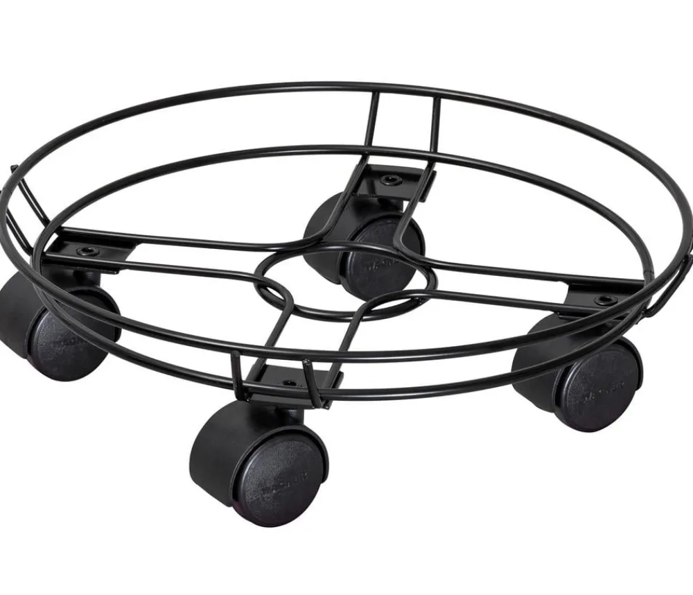 Wagner Rolluntersetzer - Pflanzenroller Draht, Ø 30 cm, Schwarz