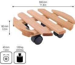 Wagner Pflanzroller Country, Ø 30 cm Hellbraun Clearance