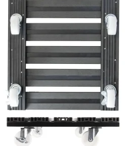 Wagner WPC-Pflanzenroller, anthrazit, ca. B38/H11/T38 cm Dunkelgrau
