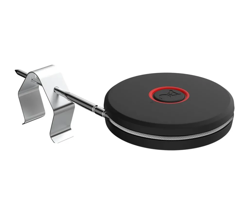Weber Grillzubehör - Bluetooth Thermometer mit Kabel, ca. B7/H12/T1,6 cm Schwarz