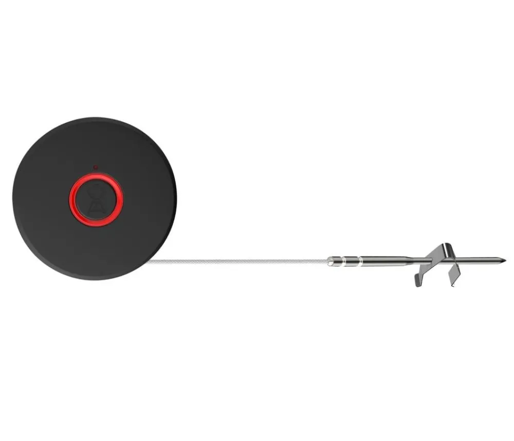 Weber Grillzubehör - Bluetooth Thermometer mit Kabel, ca. B7/H12/T1,6 cm Schwarz