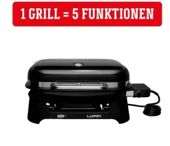 Weber Elektrogrill Lumin, ca. B66/H30,5/T48,5 cm Schwarz