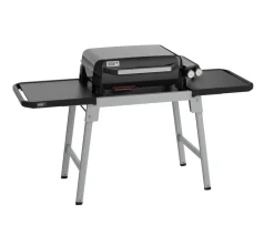 Weber Gasgrills - Gasgrill SLATE GP 56 cm Premium Plancha, inkl. klappbarer Grilltisch Schwarz