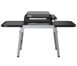 Weber Gasgrills - Gasgrill SLATE GP 56 cm Premium Plancha, inkl. klappbarer Grilltisch Schwarz