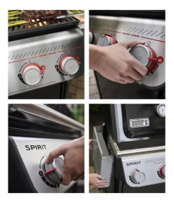 Weber Gasgrills - Gasgrill SPIRIT E-425 GBS, ca. B132/H117/T67,5 cm Schwarz