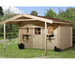 Weka Weekendhaus 138 Gr. 2, ca. B450/H299/T594 cm Natur Best