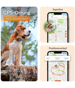 Weenect XS GPS-Tracker für Hunde, ca. B6,05/H2,45/T1,5 cm Schwarz Outlet