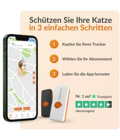 Weenect Mehr Katzenzubehör > XS GPS-Tracker für Katzen, ca. B6,05/H2,45/T1,5 cm