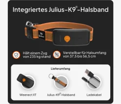 Weenect XT GPS-Tracker für Hunde inkl. JK9 Halsband Orange Discount