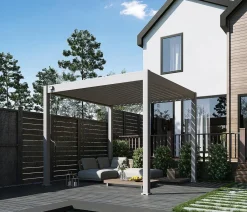 Weide Classic Pergola Alu-Stahl, ca. B300/H255/T300 cm Ivory Sand Discount