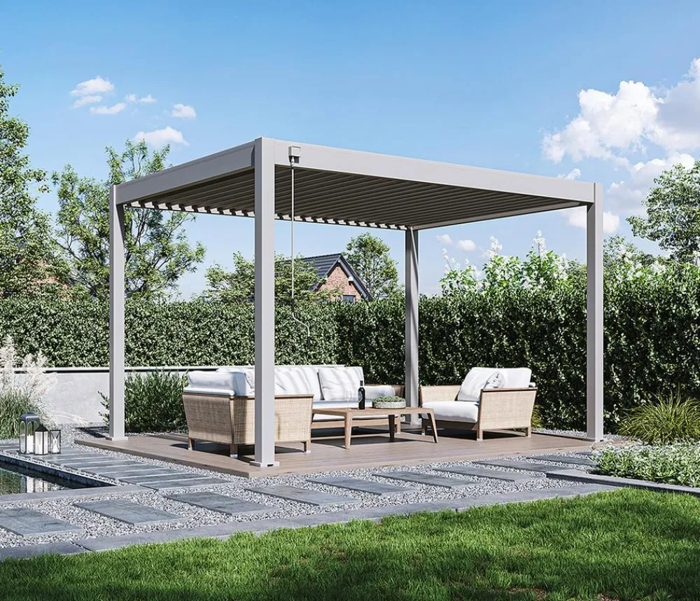 Weide Pergolen > Classic Pergola 3x3,6 Alu-Stahl, ca. B360/H255/T300 cm