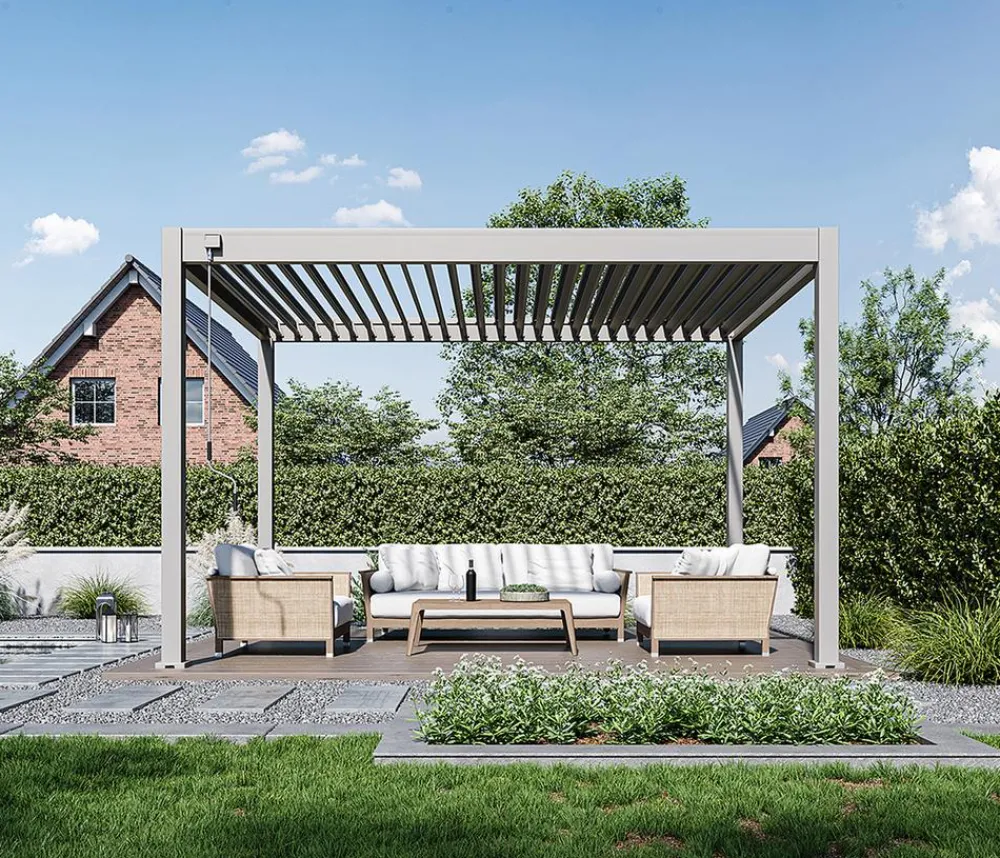 Weide Pergolen > Classic Pergola 3x3,6 Alu-Stahl, ca. B360/H255/T300 cm