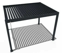 Weide Classic Pergola 3x3,6 Alu-Stahl, ca. B360/H255/T300 cm Anthrazit Clearance