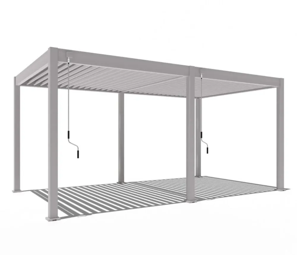 Weide Classic Pergola 3x5,3 Alu-Stahl, ca. B530/H255/T300 cm Ivory Sand New