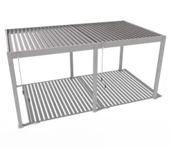 Weide Classic Pergola 3x5,3 Alu-Stahl, ca. B530/H255/T300 cm Ivory Sand New