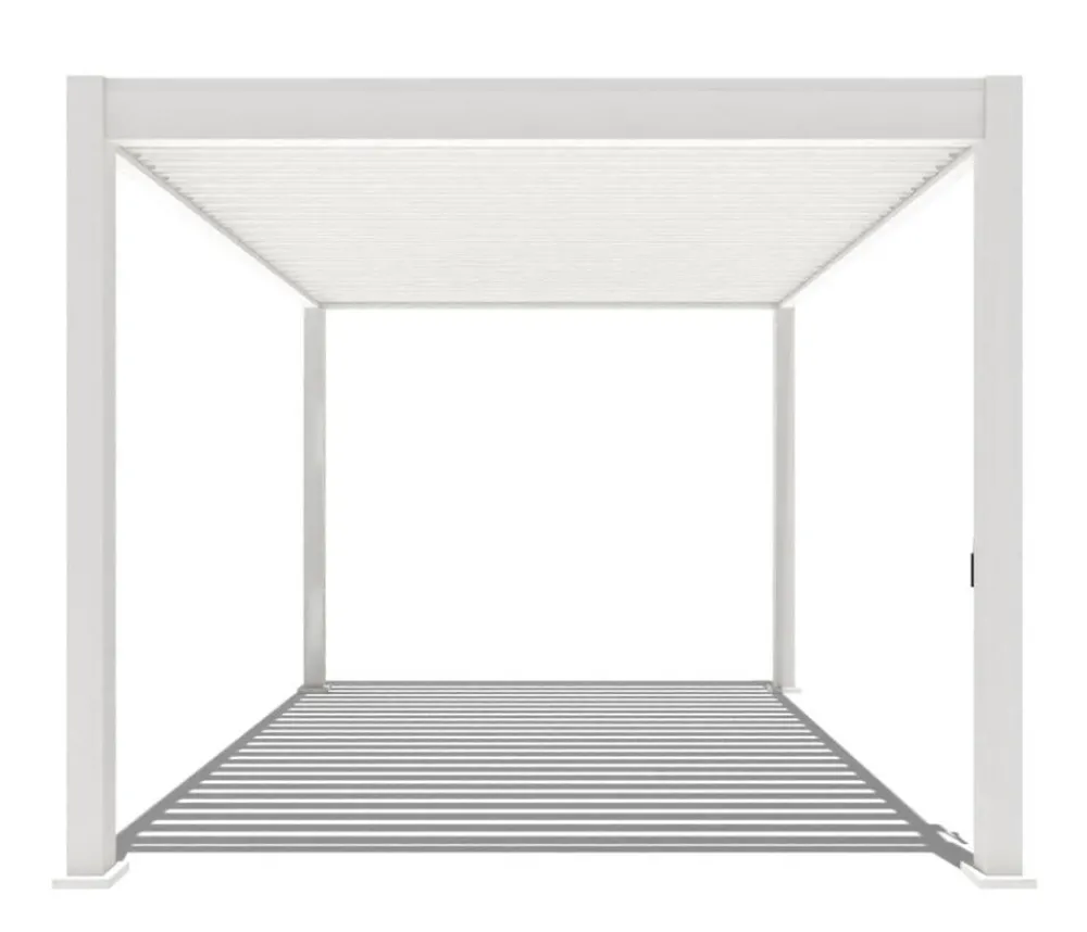 Weide Pergolen - Classic Pergola 3x3,6 Alu-Stahl, ca. B360/H255/T300 cm Weiß
