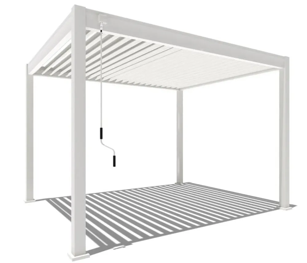 Weide Pergolen - Classic Pergola 3x3,6 Alu-Stahl, ca. B360/H255/T300 cm Weiß