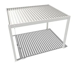 Weide Pergolen - Classic Pergola 3x3,6 Alu-Stahl, ca. B360/H255/T300 cm Weiß
