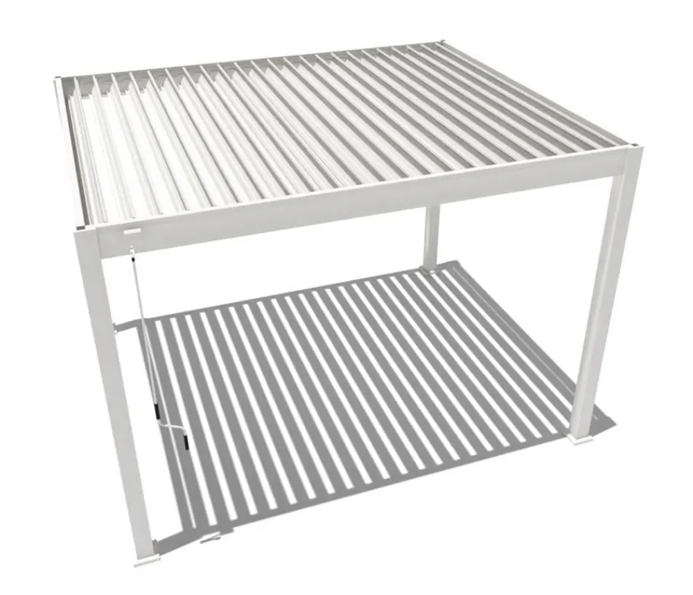 Weide Pergolen - Classic Pergola 3x3,6 Alu-Stahl, ca. B360/H255/T300 cm Weiß