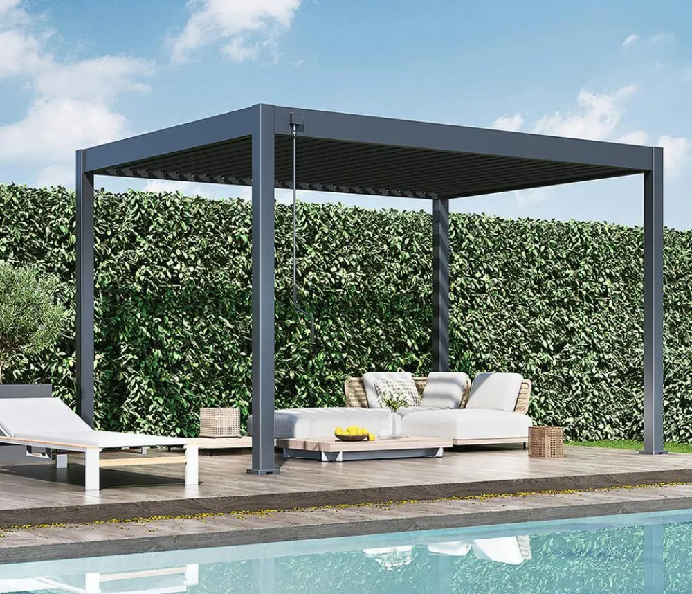 Weide Pergolen > Classic Pergola 3x4 Alu-Stahl, ca. B400/H255/T300 cm