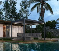 Weide Pavillons > Classic Pergola 3x3,6 inkl. LED, ca. B360/H255/T300 cm