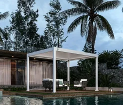 Weide Pavillons - Classic Pergola 3x3,6 inkl. LED, ca. B360/H255/T300 cm Weiß