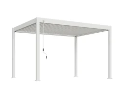Weide Pavillons - Classic Pergola 3x3,6 inkl. LED, ca. B360/H255/T300 cm Weiß