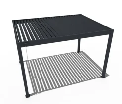 Weide Pergolen > Deluxe Pergola Voll-Alu, ca. B400/H255/T300 cm