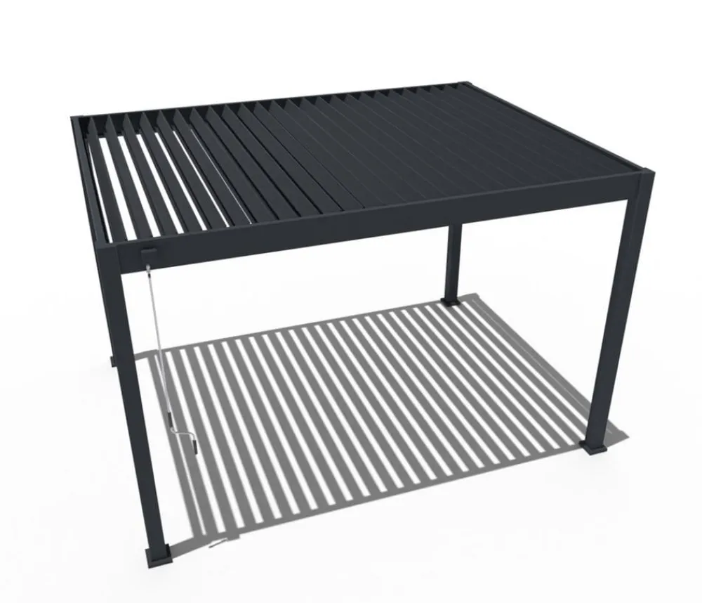 Weide Pergolen > Deluxe Pergola Voll-Alu, ca. B400/H255/T300 cm