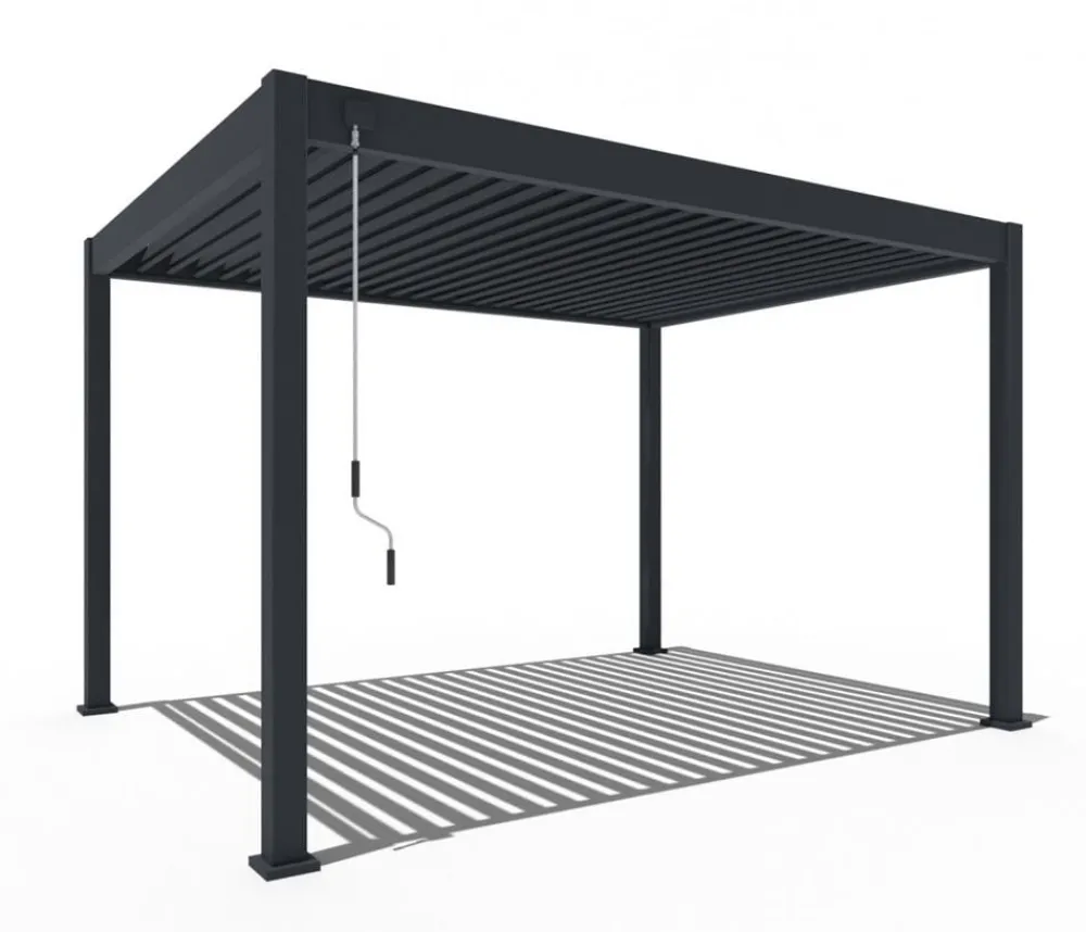 Weide Pergolen > Deluxe Pergola Voll-Alu, ca. B400/H255/T300 cm