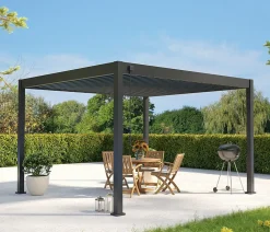 Weide Pergolen > Deluxe Pergola Voll-Alu, ca. B400/H255/T300 cm