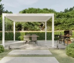 Weide Deluxe Pergola Voll-Alu, ca. B400/H255/T300 cm Weiß Online