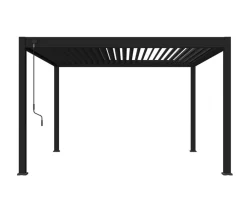 Weide Deluxe Pergola Voll-Alu, ca. B400/H255/T360 cm Anthrazit Discount